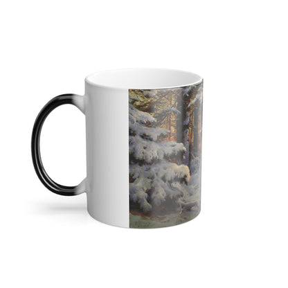 Andrei Nikolaevich Schilder (1861-1919) Winter Forest - Color Changing Mug 11oz-11oz-The Sticker Space