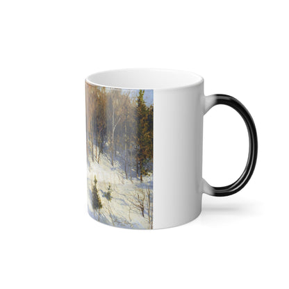 Andrei Nikolaevich Schilder (1861-1919) Winter Sun - 1914 - Color Changing Mug 11oz-11oz-The Sticker Space