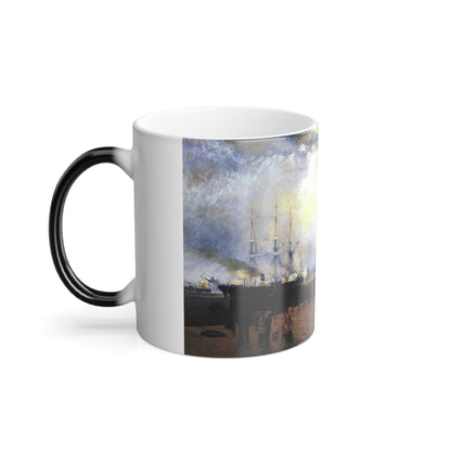 Andrew W Melrose (1836-1901) Castle Garden, New York Battery - Color Changing Mug 11oz-11oz-The Sticker Space