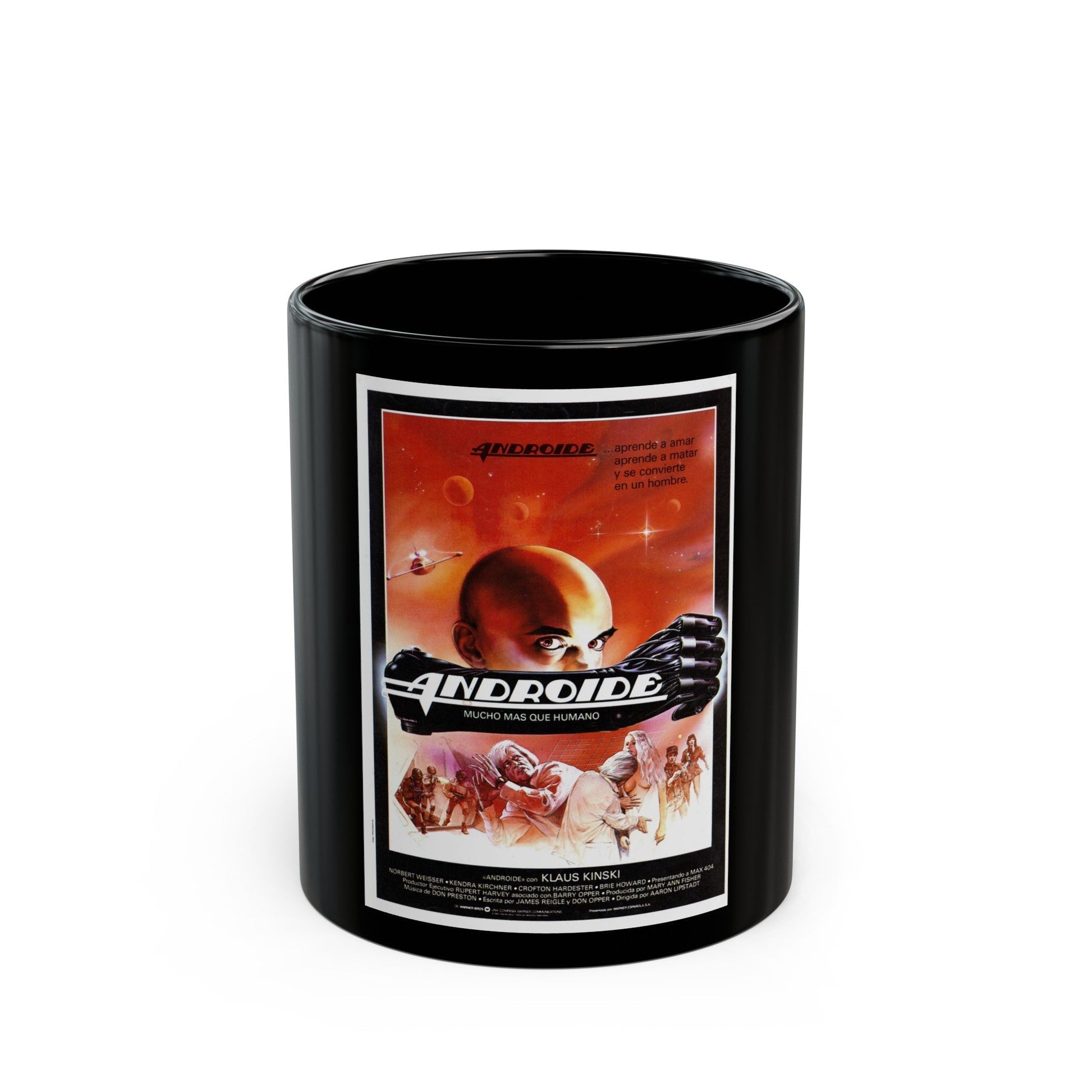 ANDROID 1982 Movie Poster - Black Coffee Mug-11oz-The Sticker Space