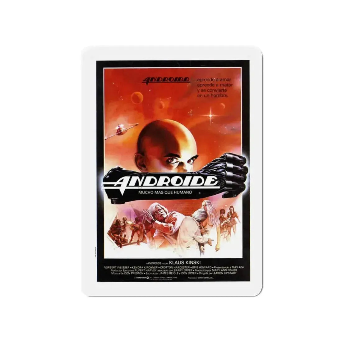 ANDROID 1982 Movie Poster - Refrigerator Magnet 3 Inch - The Sticker Space
