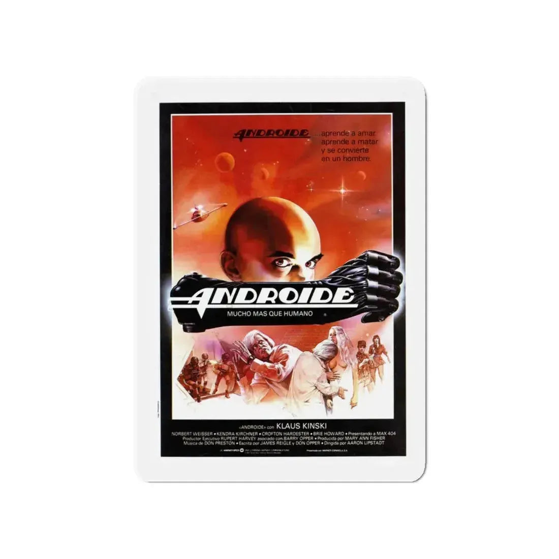 ANDROID 1982 Movie Poster - Refrigerator Magnet 4 Inch - The Sticker Space