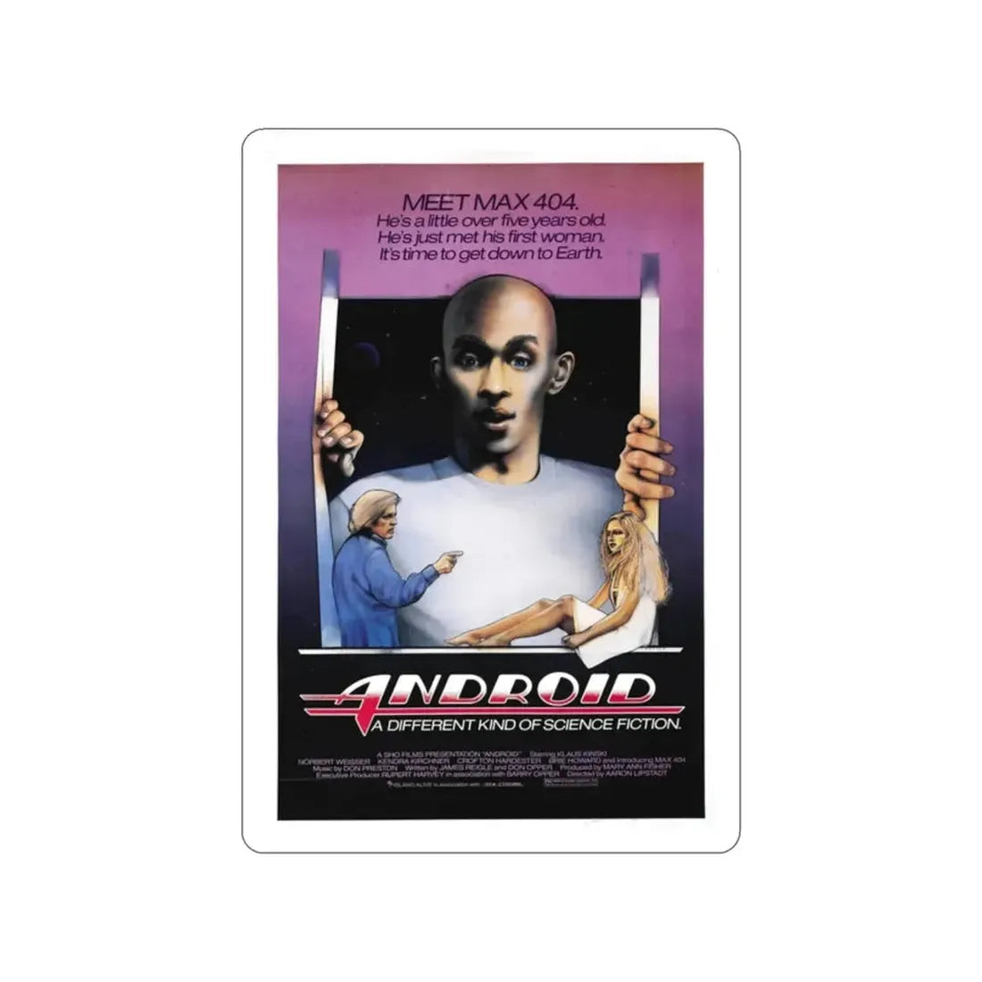 ANDROID 1982 Movie Poster STICKER Vinyl Die-Cut Decal - The Sticker Space