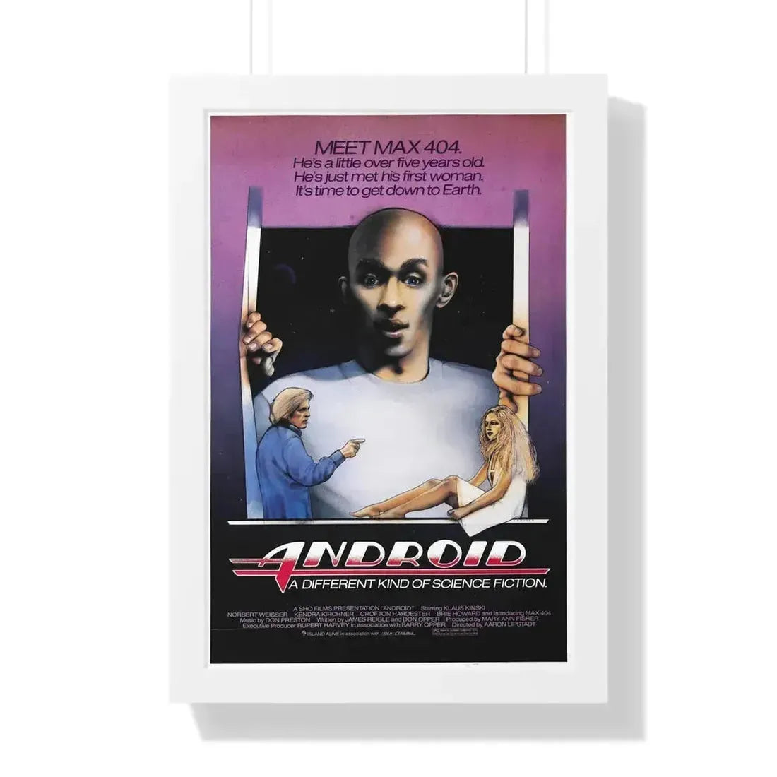 ANDROID (2) 1982 - Framed Movie Poster 16″ x 24″ White - The Sticker Space