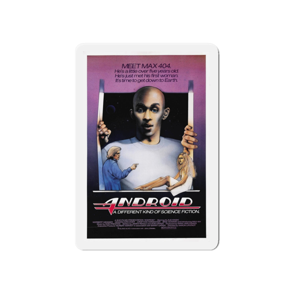 ANDROID (2) 1982 Movie Poster - Die-Cut Magnet-6 × 6"-The Sticker Space