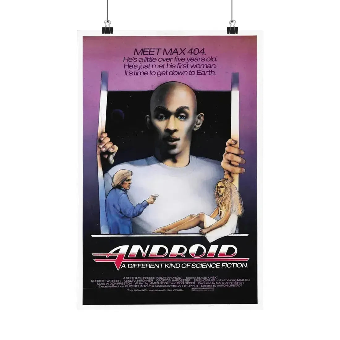 ANDROID (2) 1982 - Paper Movie Poster 12″ x 18″ Matte - The Sticker Space