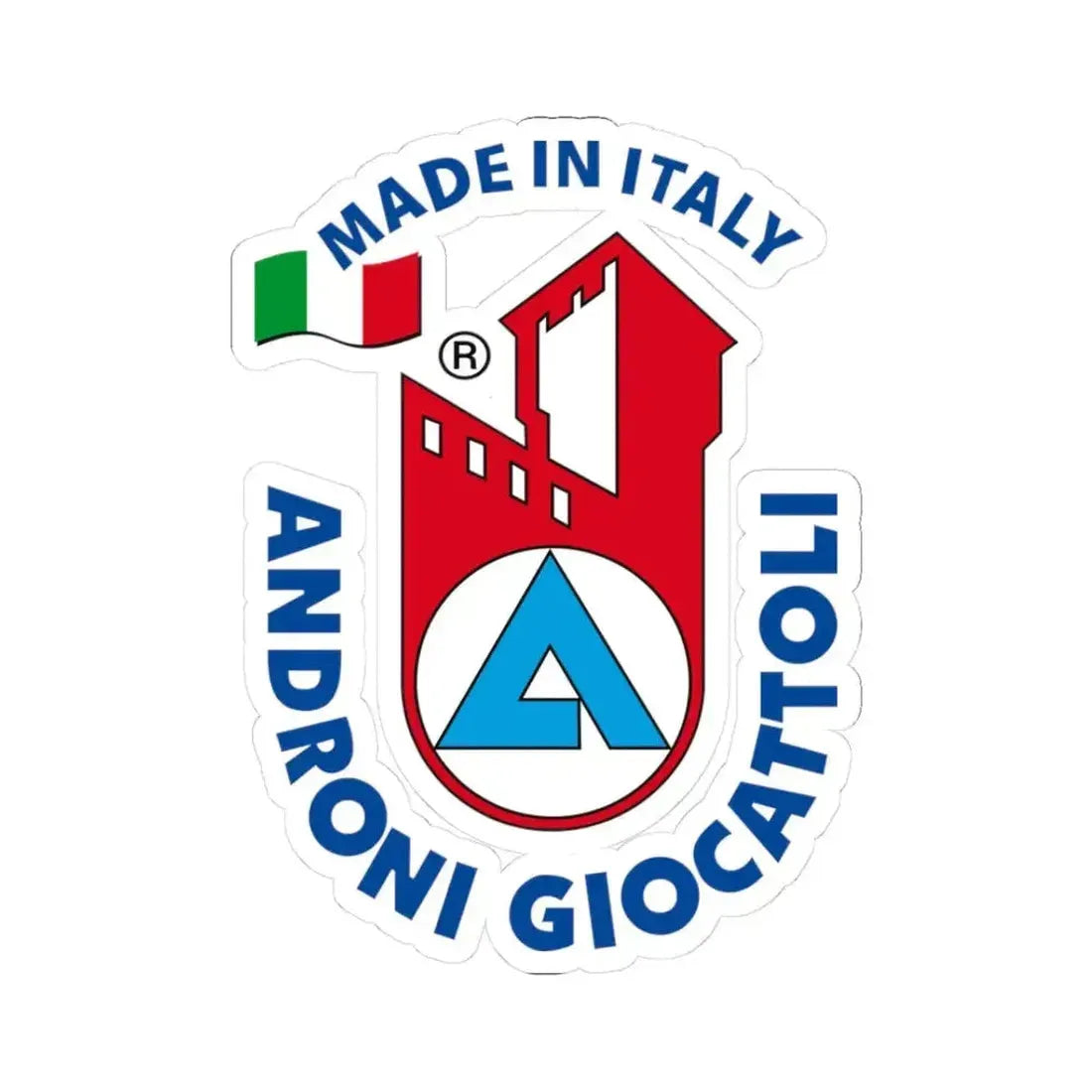 Androni Giocattoli (Logo) STICKER Vinyl Kiss-Cut Decal 3 Inch White - The Sticker Space