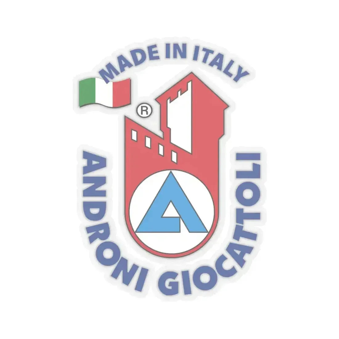 Androni Giocattoli (Logo) STICKER Vinyl Kiss-Cut Decal 6 Inch Transparent - The Sticker Space
