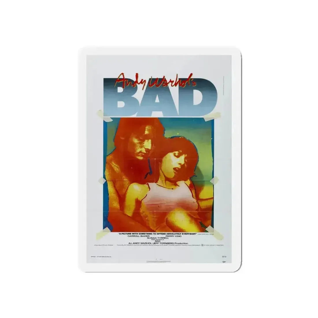 ANDY WARHOL'S BAD 1977 Movie Poster - Refrigerator Magnet - The Sticker Space