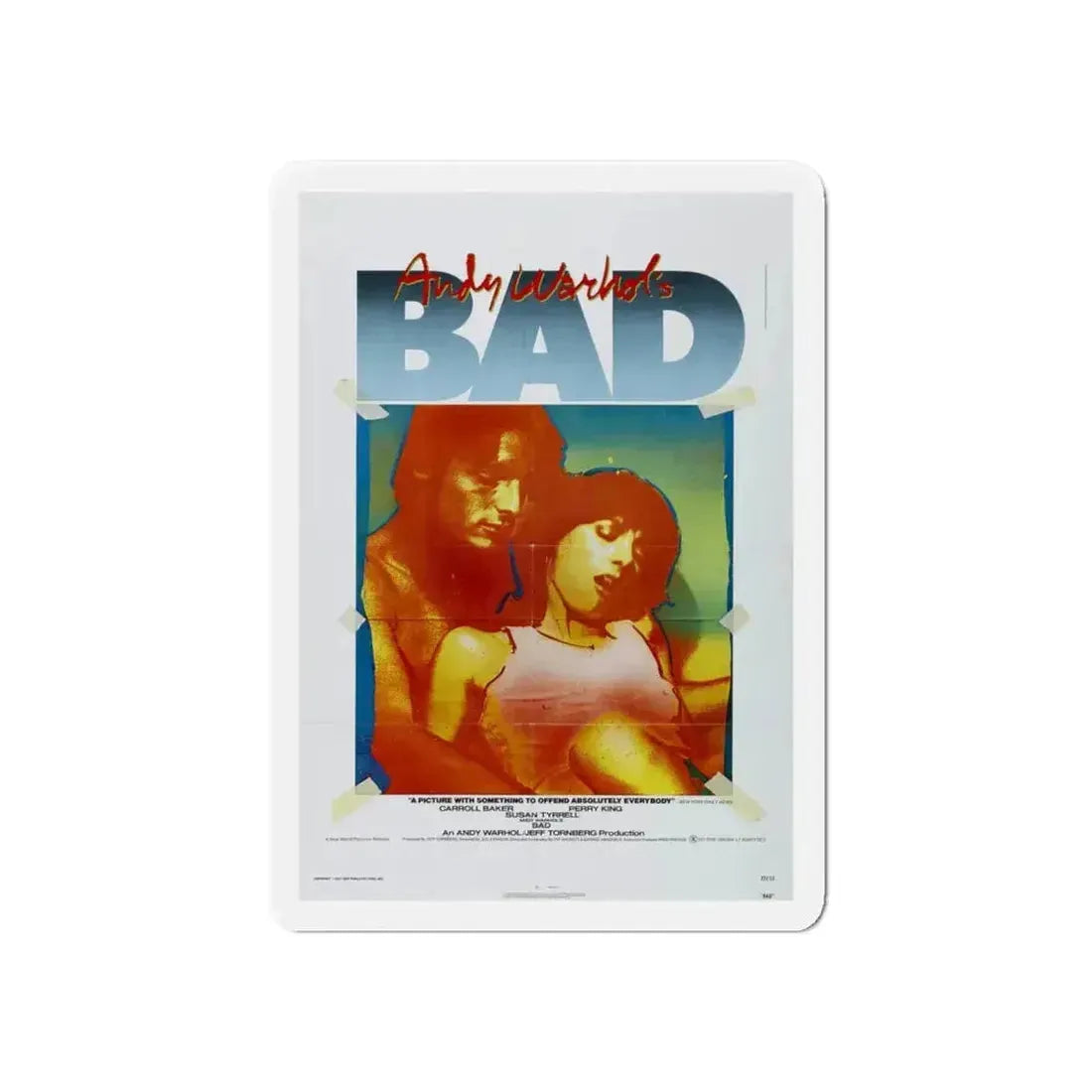 ANDY WARHOL'S BAD 1977 Movie Poster - Refrigerator Magnet - The Sticker Space