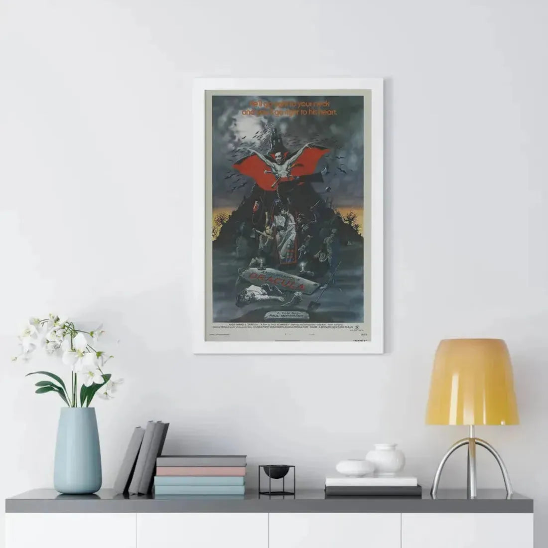 ANDY WARHOL'S DRACULA 1974 - Framed Movie Poster - The Sticker Space