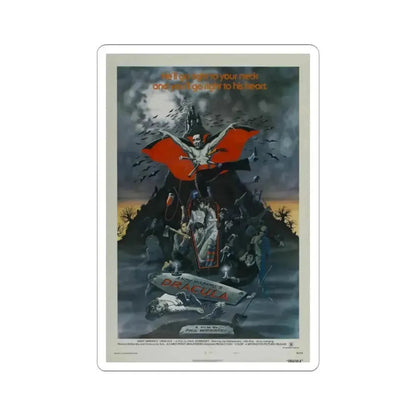 ANDY WARHOL'S DRACULA 1974 Movie Poster - STICKER Vinyl Kiss-Cut Decal 2 Inch White - The Sticker Space