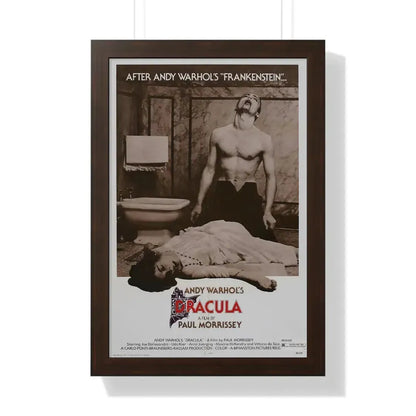 ANDY WARHOL'S DRACULA (2) 1974 - Framed Movie Poster 16″ x 24″ Walnut - The Sticker Space