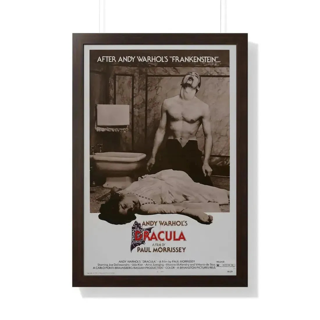ANDY WARHOL'S DRACULA (2) 1974 - Framed Movie Poster - The Sticker Space