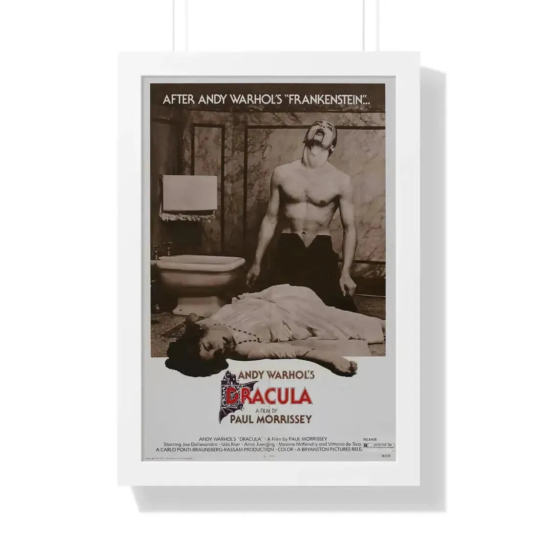 ANDY WARHOL'S DRACULA (2) 1974 - Framed Movie Poster - The Sticker Space