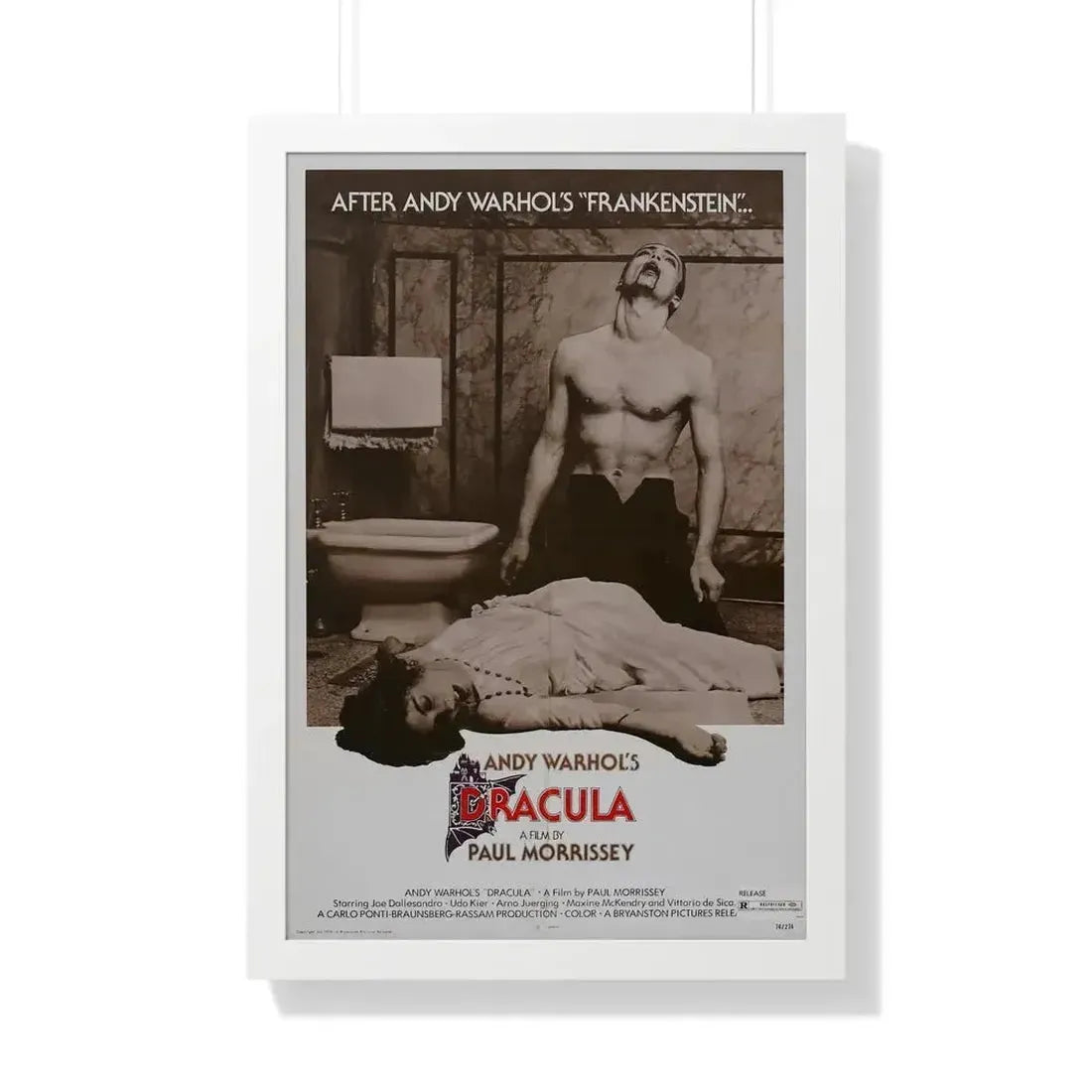 ANDY WARHOL'S DRACULA (2) 1974 - Framed Movie Poster - The Sticker Space