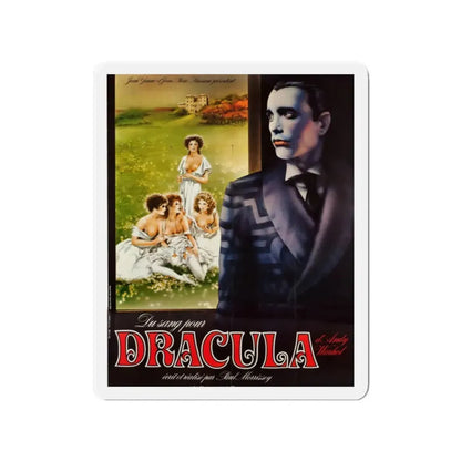 ANDY WARHOL'S DRACULA (FRENCH) 1974 Movie Poster - Refrigerator Magnet 2 Inch - The Sticker Space