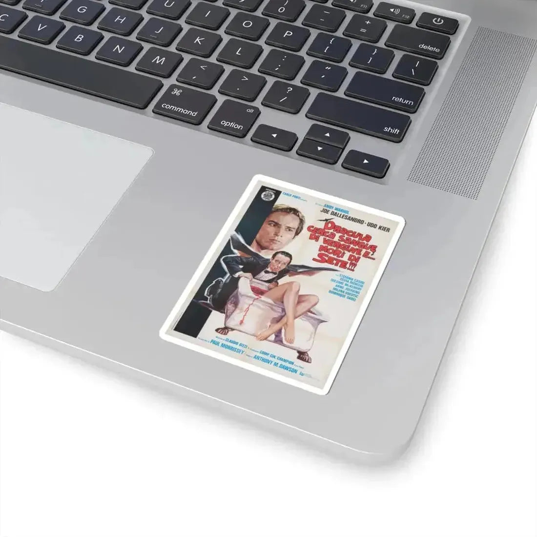 ANDY WARHOL'S DRACULA (ITALIAN) 1974 Movie Poster - STICKER Vinyl Kiss-Cut Decal - The Sticker Space