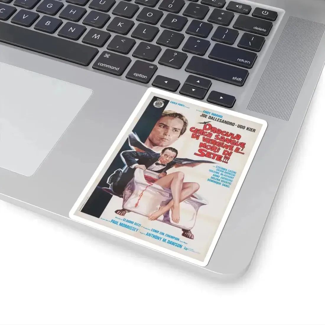 ANDY WARHOL'S DRACULA (ITALIAN) 1974 Movie Poster - STICKER Vinyl Kiss-Cut Decal - The Sticker Space