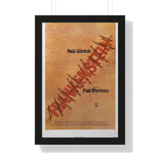 ANDY WARHOL'S FRANKENSTEIN 1973 - Framed Movie Poster 16″ x 24″ Black - The Sticker Space