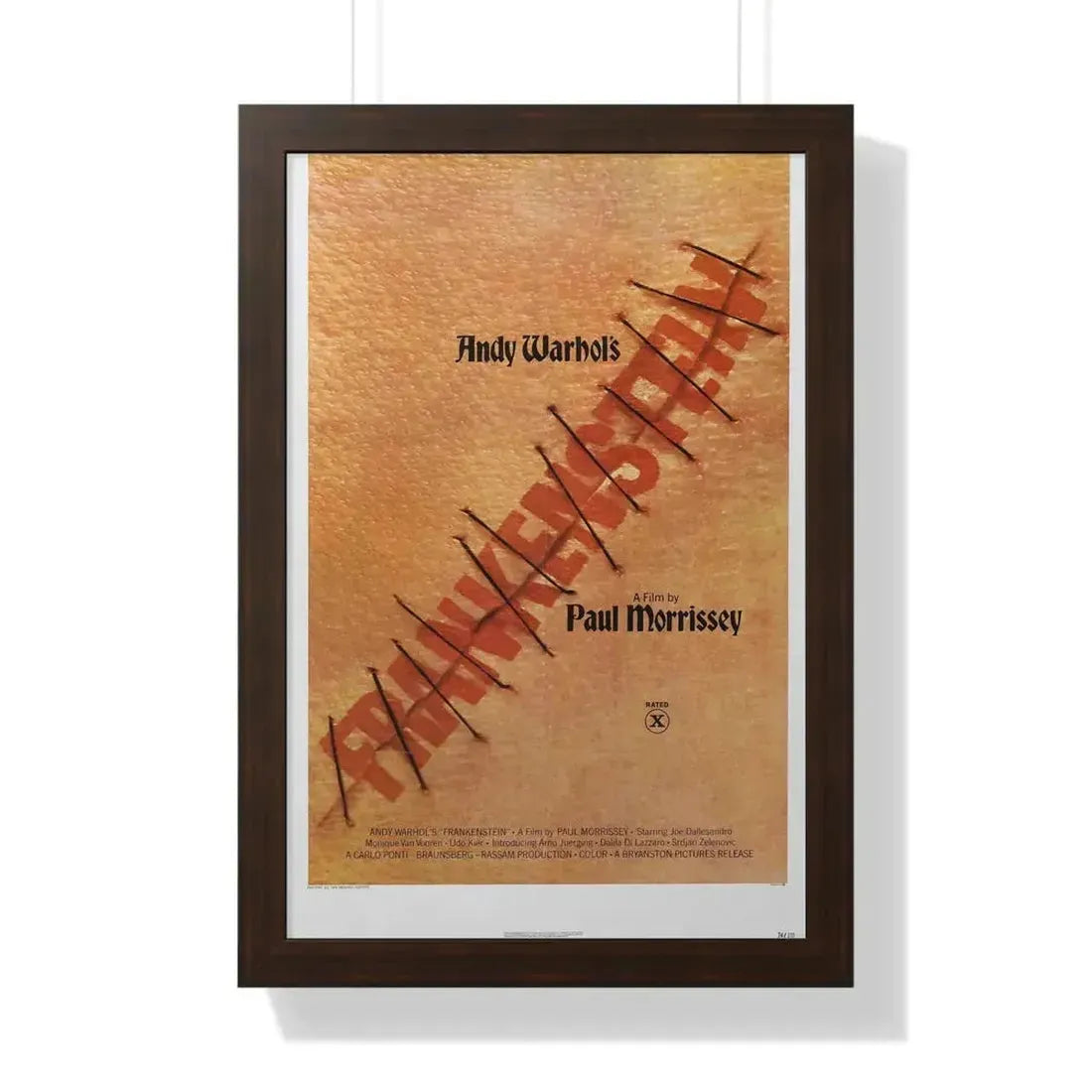 ANDY WARHOL'S FRANKENSTEIN 1973 - Framed Movie Poster - The Sticker Space