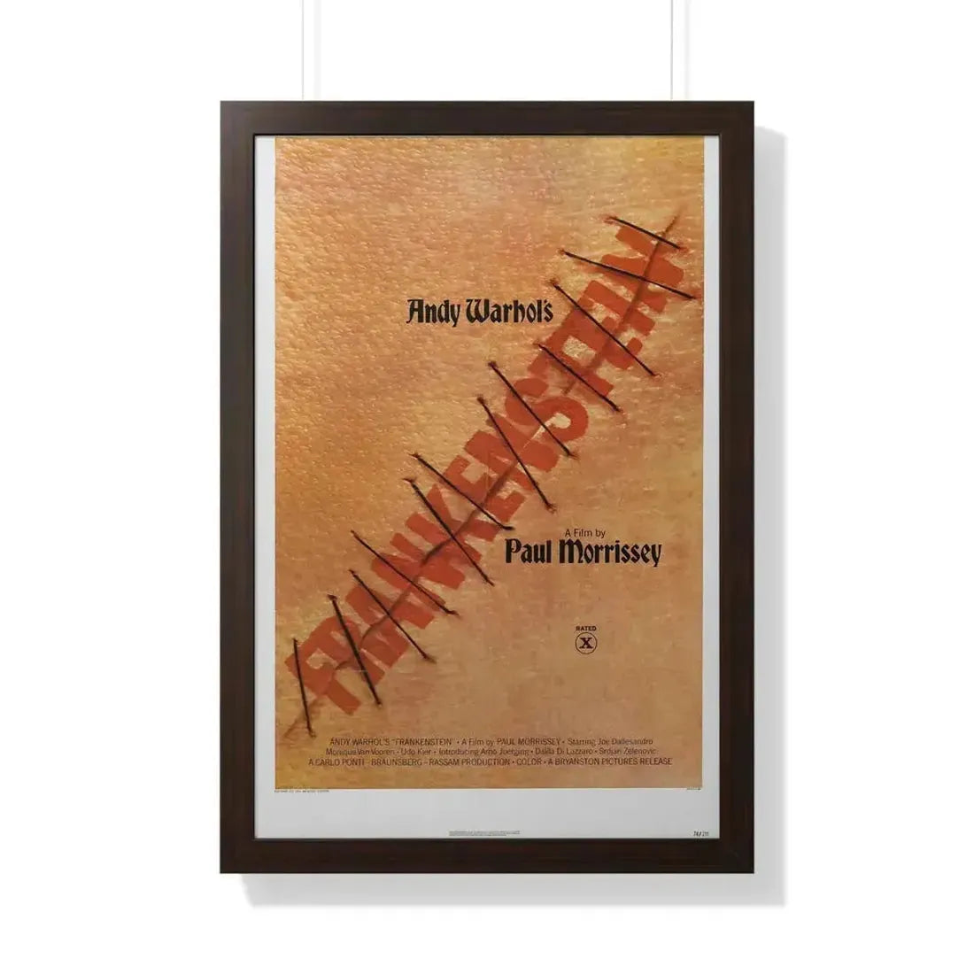 ANDY WARHOL'S FRANKENSTEIN 1973 - Framed Movie Poster - The Sticker Space