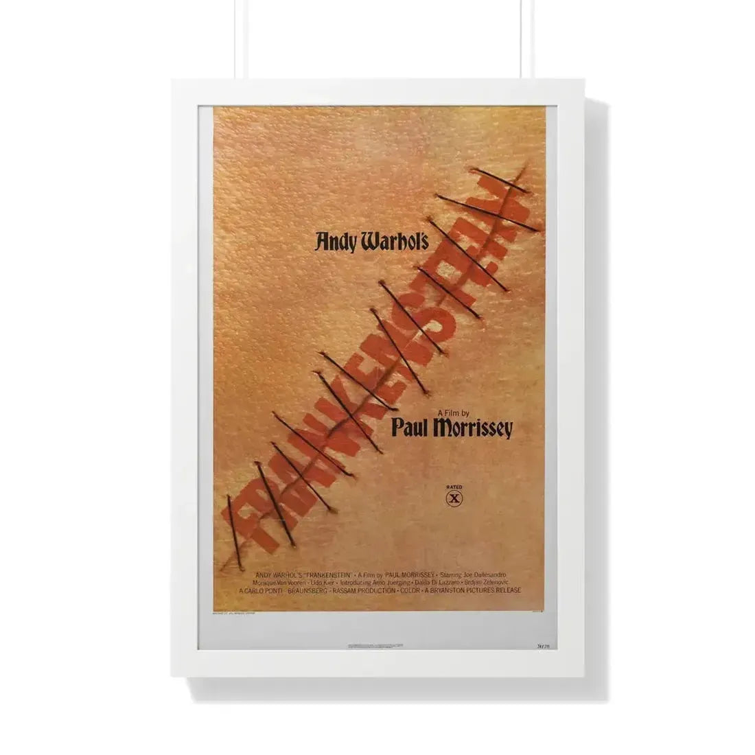 ANDY WARHOL'S FRANKENSTEIN 1973 - Framed Movie Poster - The Sticker Space