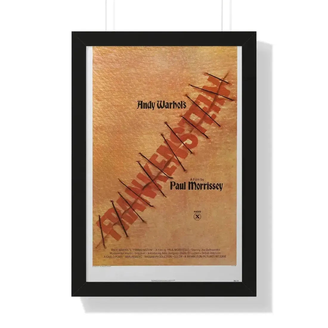 ANDY WARHOL'S FRANKENSTEIN 1973 - Framed Movie Poster - The Sticker Space