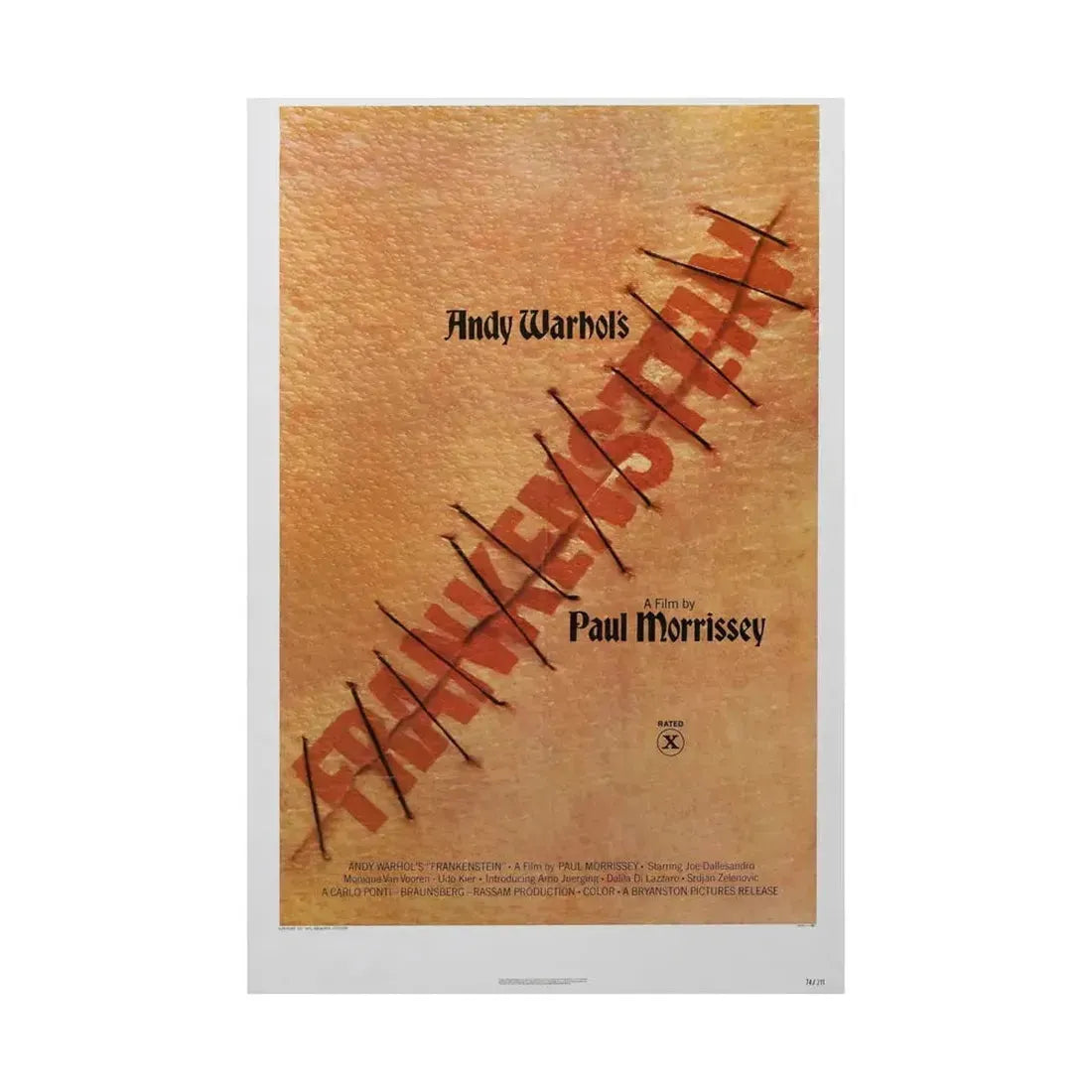 ANDY WARHOL'S FRANKENSTEIN 1973 - Paper Movie Poster - The Sticker Space