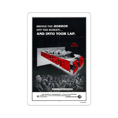 Andy Warhol's Frankenstein 1974 Movie Poster STICKER Vinyl Die-Cut Decal 4 Inch - The Sticker Space