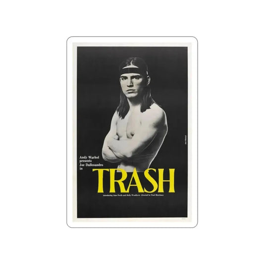 ANDY WARHOL'S TRASH 1970 Movie Poster STICKER Vinyl Die-Cut Decal 2 Inch - The Sticker Space