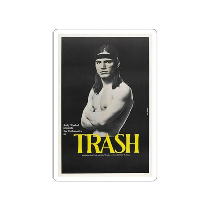 ANDY WARHOL'S TRASH 1970 Movie Poster STICKER Vinyl Die-Cut Decal - The Sticker Space