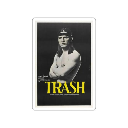 ANDY WARHOL'S TRASH 1970 Movie Poster STICKER Vinyl Die-Cut Decal - The Sticker Space