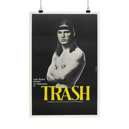ANDY WARHOL'S TRASH 1970 - Paper Movie Poster 12″ x 18″ Matte - The Sticker Space