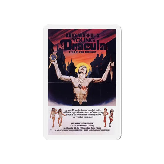 ANDY WARHOL'S YOUNG DRACULA (ANDY WARHOL'S DRACULA)(2) 1974 Movie Poster - Refrigerator Magnet 6 Inch - The Sticker Space