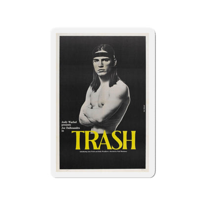 ANDY WARHOL'S TRASH 1970 Movie Poster - Die-Cut Magnet-3" x 3"-The Sticker Space