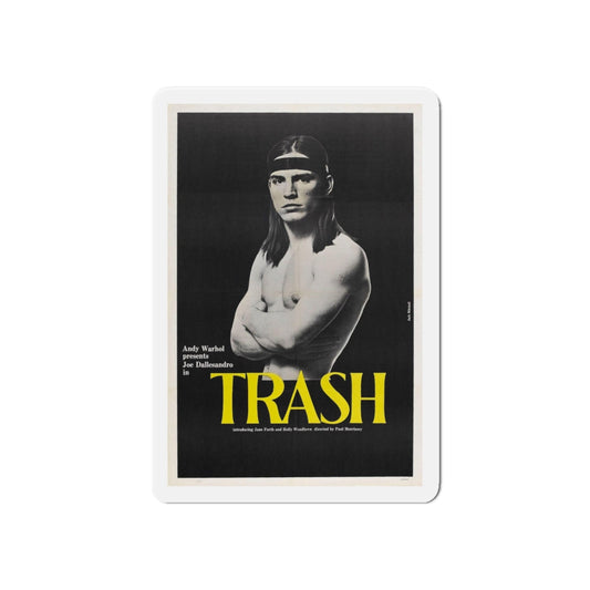 ANDY WARHOL'S TRASH 1970 Movie Poster - Die-Cut Magnet-6 × 6"-The Sticker Space