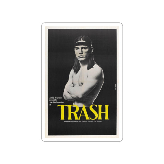 ANDY WARHOL'S TRASH 1970 Movie Poster STICKER Vinyl Die-Cut Decal-2 Inch-The Sticker Space