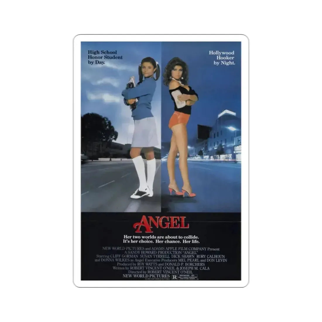 Angel 1984 Movie Poster STICKER Vinyl Die-Cut Decal - The Sticker Space