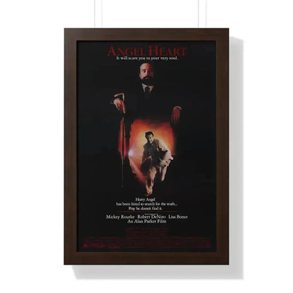 ANGEL HEART 1987 - Framed Movie Poster 16″ x 24″ Walnut - The Sticker Space