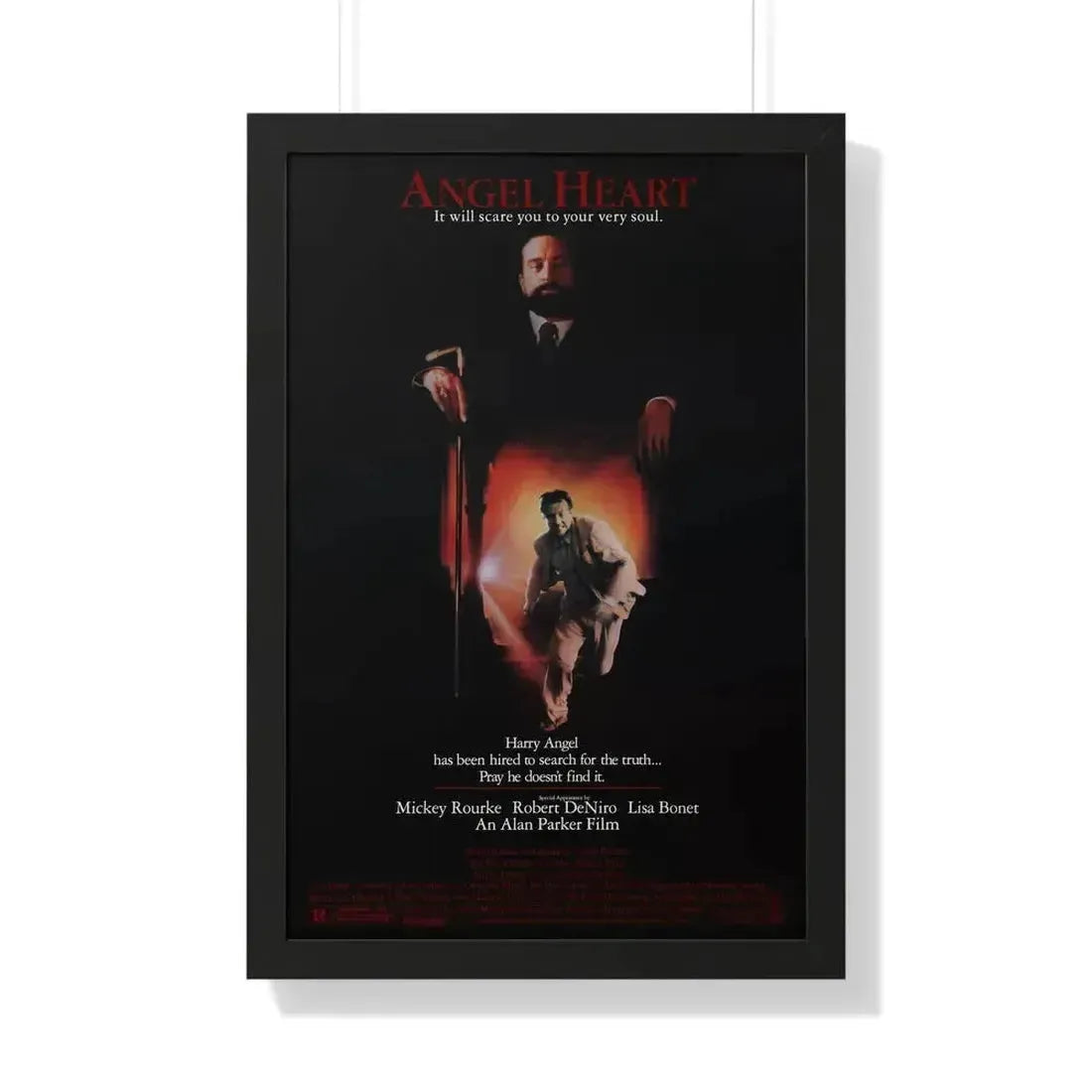 ANGEL HEART 1987 - Framed Movie Poster 20" x 30" Black - The Sticker Space