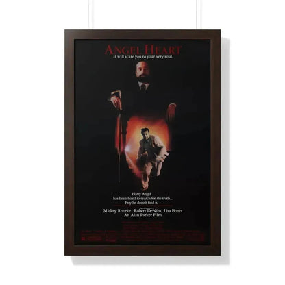 ANGEL HEART 1987 - Framed Movie Poster 20" x 30" Walnut - The Sticker Space
