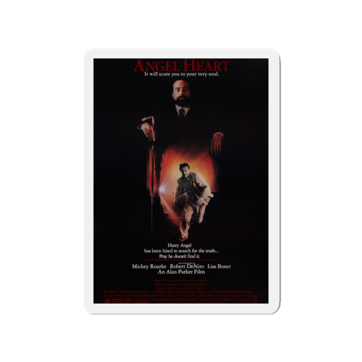 ANGEL HEART 1987 Movie Poster - Die-Cut Magnet-2" x 2"-The Sticker Space