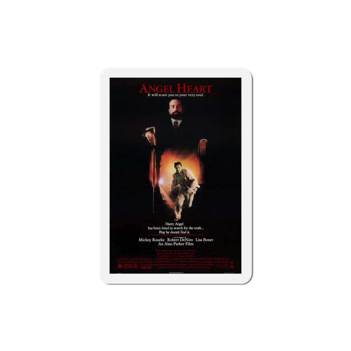 Angel Heart 1987 Movie Poster Die-Cut Magnet-3" x 3"-The Sticker Space