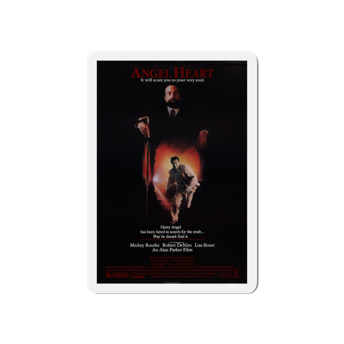 ANGEL HEART 1987 Movie Poster - Die-Cut Magnet-6 × 6"-The Sticker Space