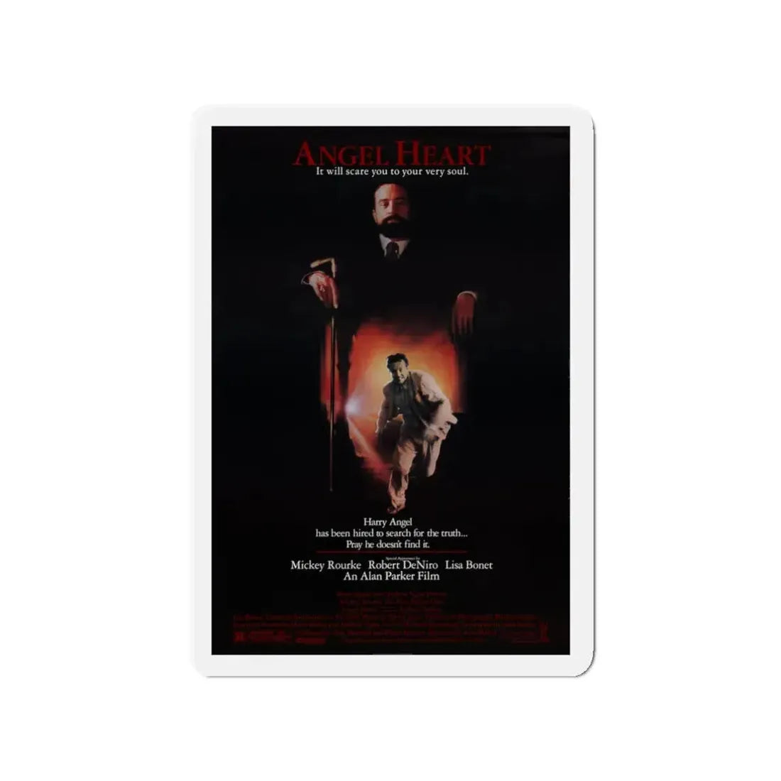 ANGEL HEART 1987 Movie Poster - Refrigerator Magnet 3 Inch - The Sticker Space