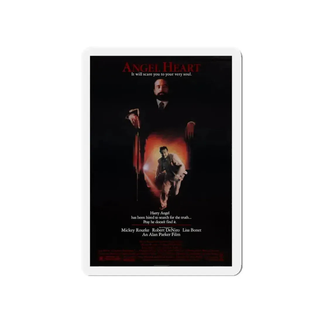 ANGEL HEART 1987 Movie Poster - Refrigerator Magnet 5 Inch - The Sticker Space