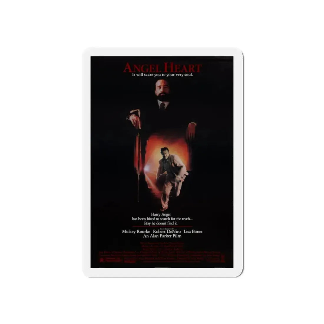 ANGEL HEART 1987 Movie Poster - Refrigerator Magnet 5 Inch - The Sticker Space