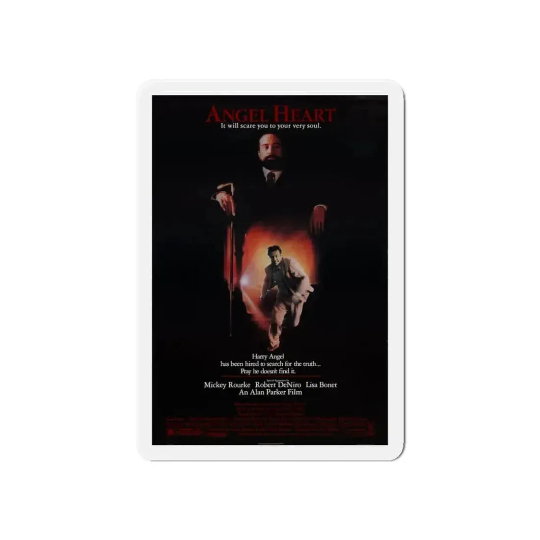 ANGEL HEART 1987 Movie Poster - Refrigerator Magnet 6 Inch - The Sticker Space