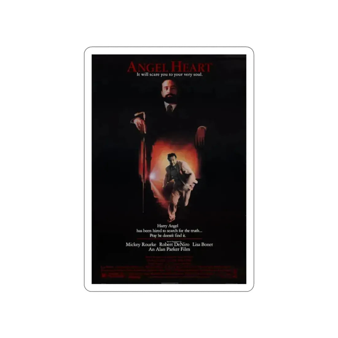 ANGEL HEART 1987 Movie Poster STICKER Vinyl Die-Cut Decal 2 Inch - The Sticker Space